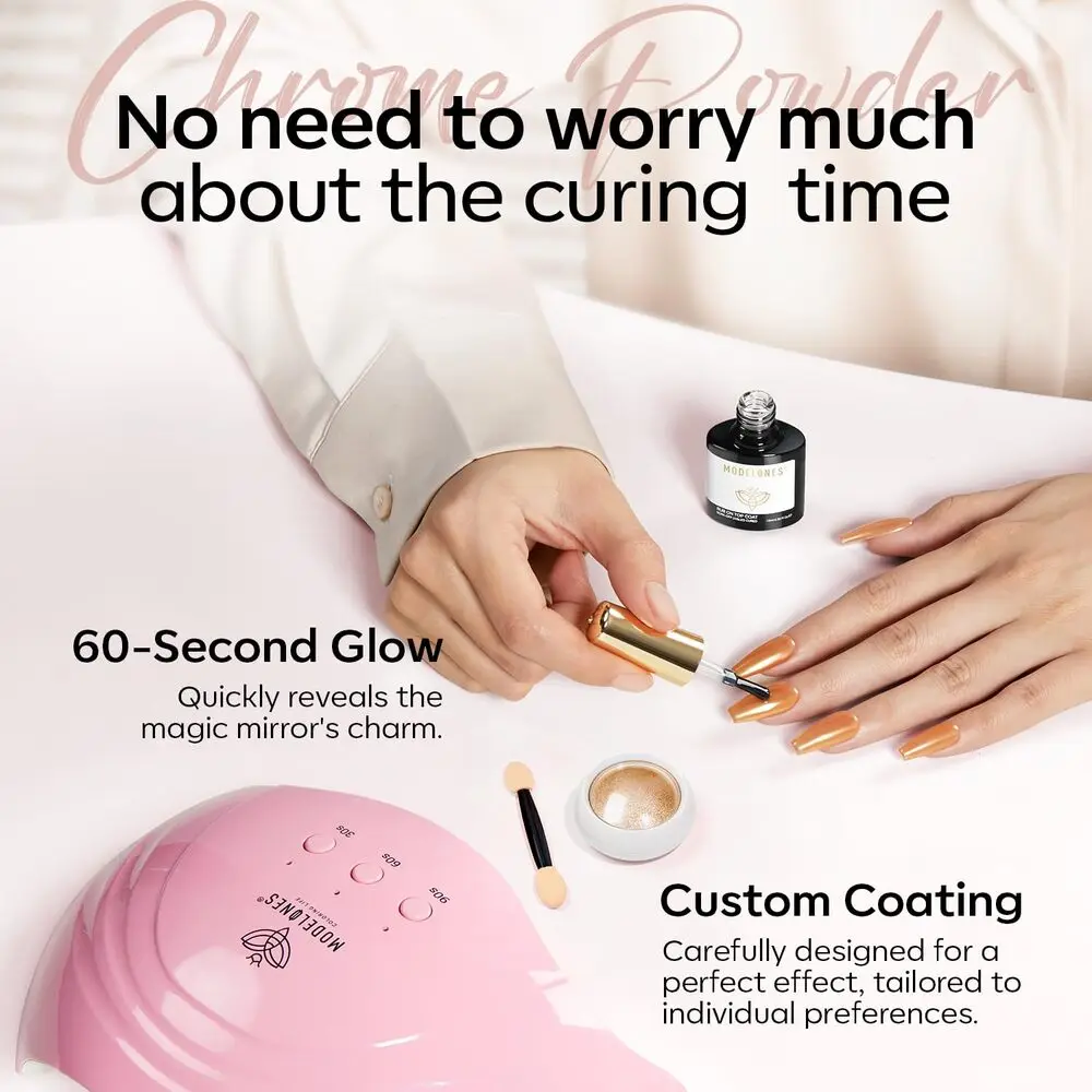 Modelones Chrome Poeder Top Coat 10ml
