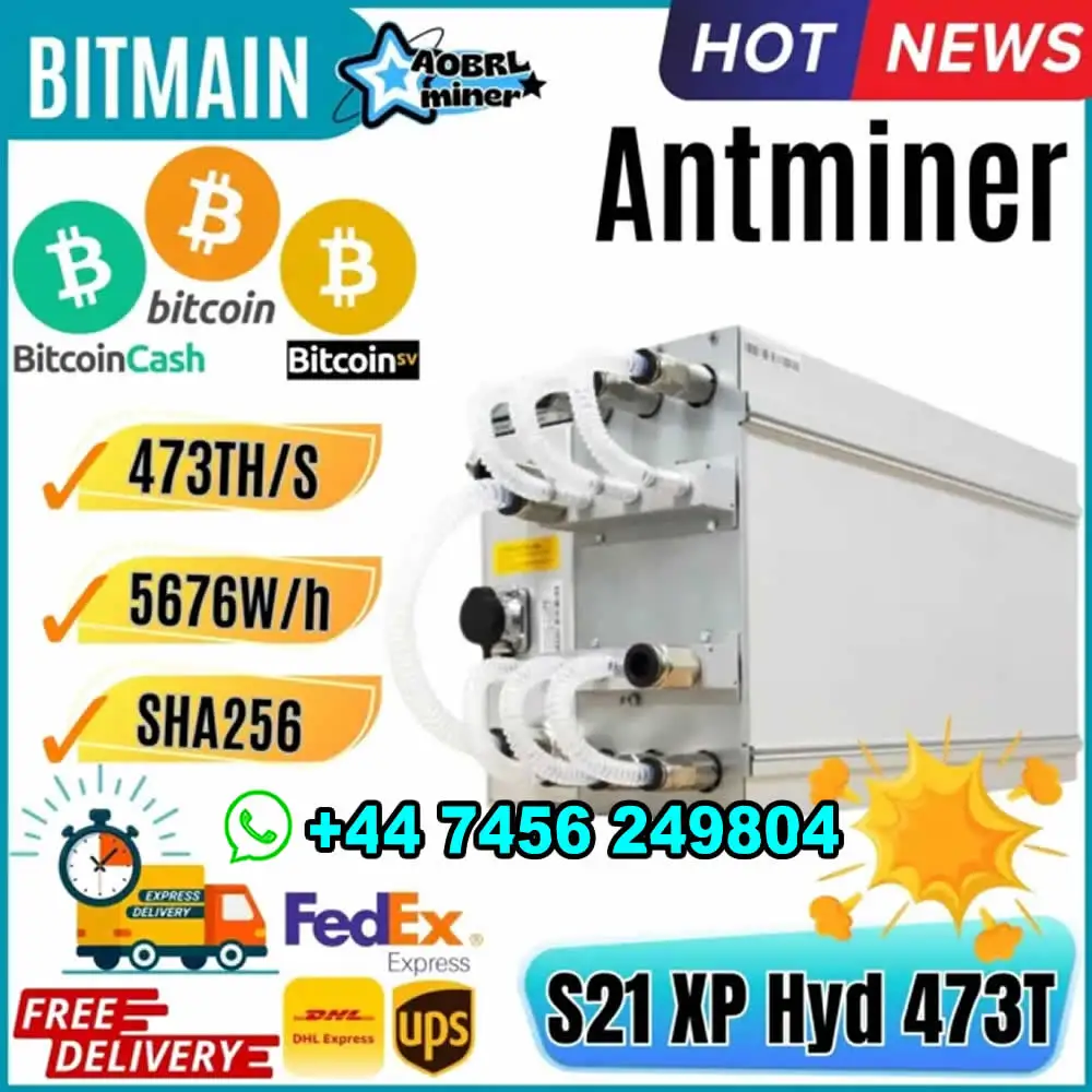 DX PROMO OFFER Bitmain Antminer S21 XP HYDRO 473T - Brand New w/ Warranty