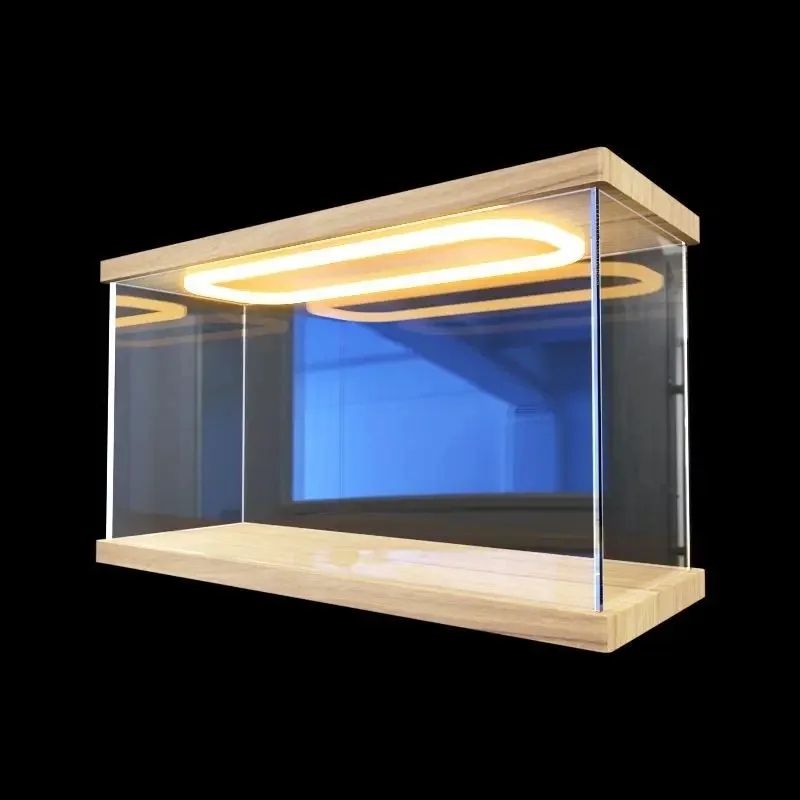 Boîte de rangement d'affichage en acrylique pour blocs de construction Lego, bacs de rangement de figurines d'animation hautement transparents et anti-poussière