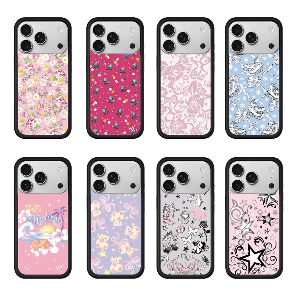 

New Wildflower Flowers Cute Phone Case For iPhone 17 Pro Air 16 Plus 15 14 13 Pro Max 16 Fashion Protective Cases Cartoon Cover