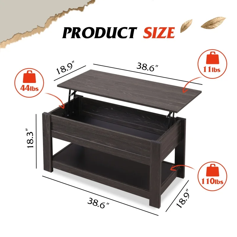 Thumbnail 4 - #21 Latest Lift Top Coffee Tables Offers