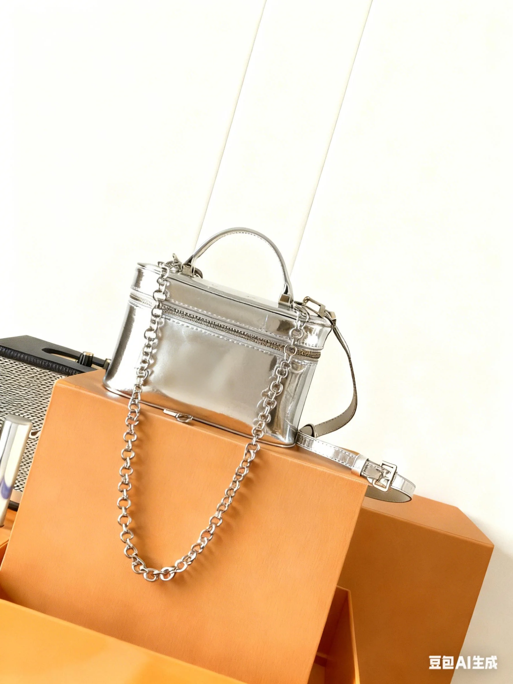 

2025 New Fashionable and Single Handle and Double Zippers High Quality Mini Makeup Bag