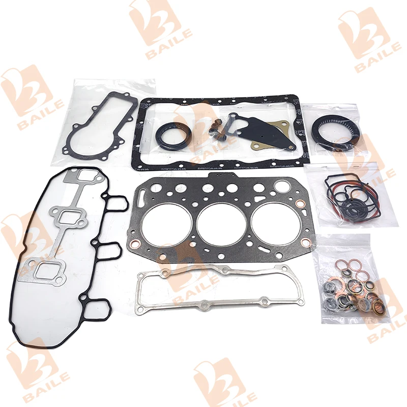 3TNV70 Full Gasket Kit Set for Yanmar Engine With Cylinder Head Gasket 
