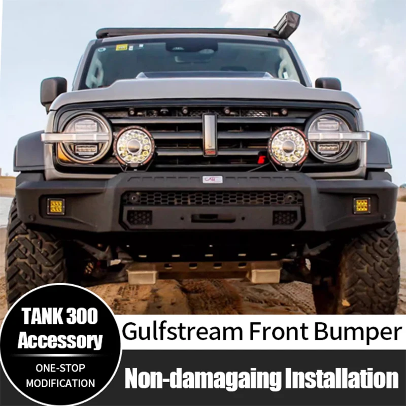 

For GWM Tank 300 Bumper Carbon Steel Gulfstream Front Bumper High Quality Off Road Parts Accessories