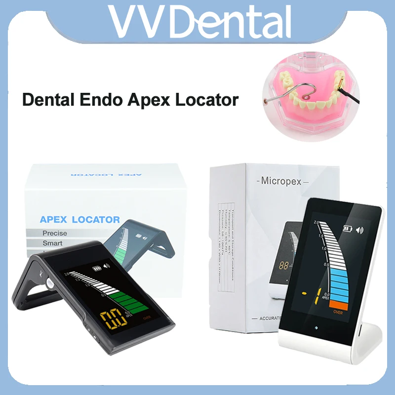 VVDental Endo Apex Locator Root Canal Measurement Located Automatic Calibratingensures Endodontic Buzzer Alert with LCD Screen