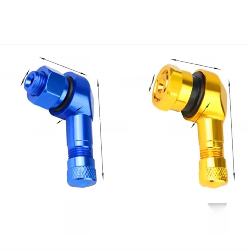 AliExpress 1 Pair Universal Aluminum Motorcycle Wheel 10.1mm/7.8mm tpms Tire Valves Stem for Motorbike Electric Scooter Bike 90 Degree CNC