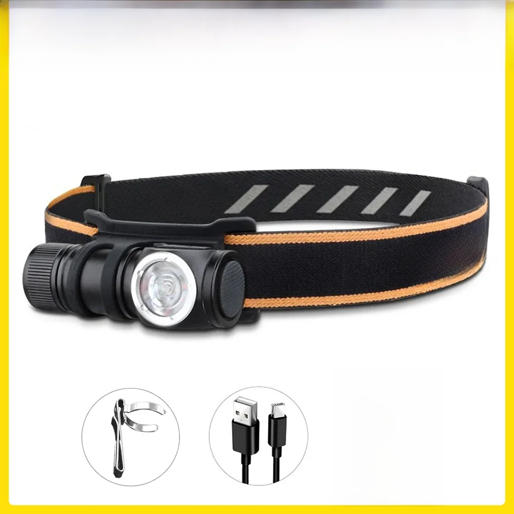 Sofirn HS10 USB-C Wiederaufladbare Mini 16340 Stirnlampe 1100lm 90CRI Winkel-Taschenlampe TIR-Optik mit Magnet-Endstück 2 Gruppen
