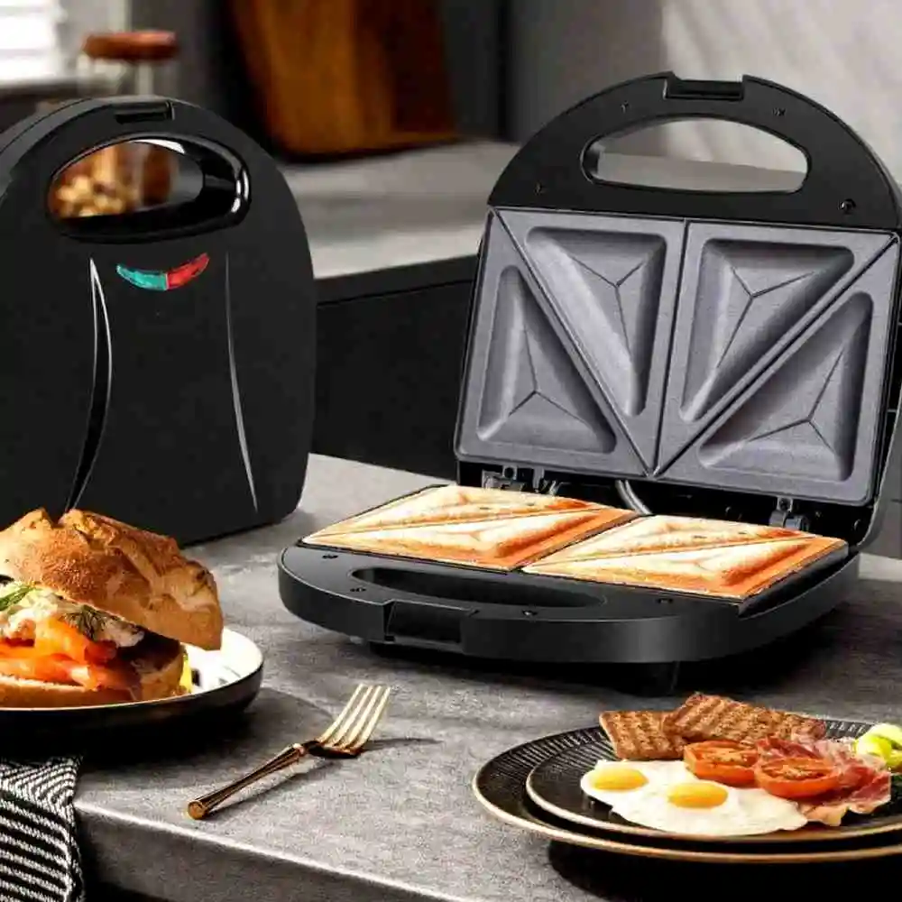 Panini triangle easy to clean nonstick machine