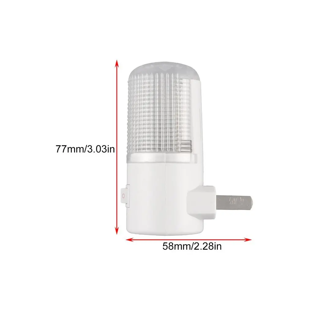 3w 4 led quarto luz da noite lâmpada eua plug ac parede de montagem poupança energia mini lâmpada cabeceira parede soquete proteção para os olhos lâmpada