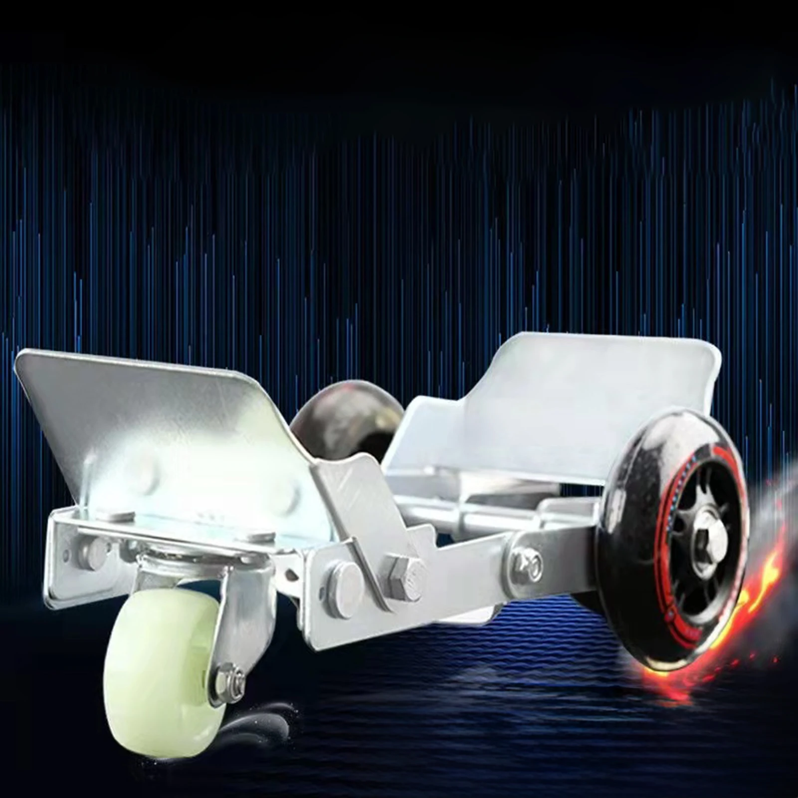 Flat Tire Booster Trolly Motorcycle Moving Trailer trolley Folding Tire Roller Move Tool Electric Bike Motorbike Accessories
