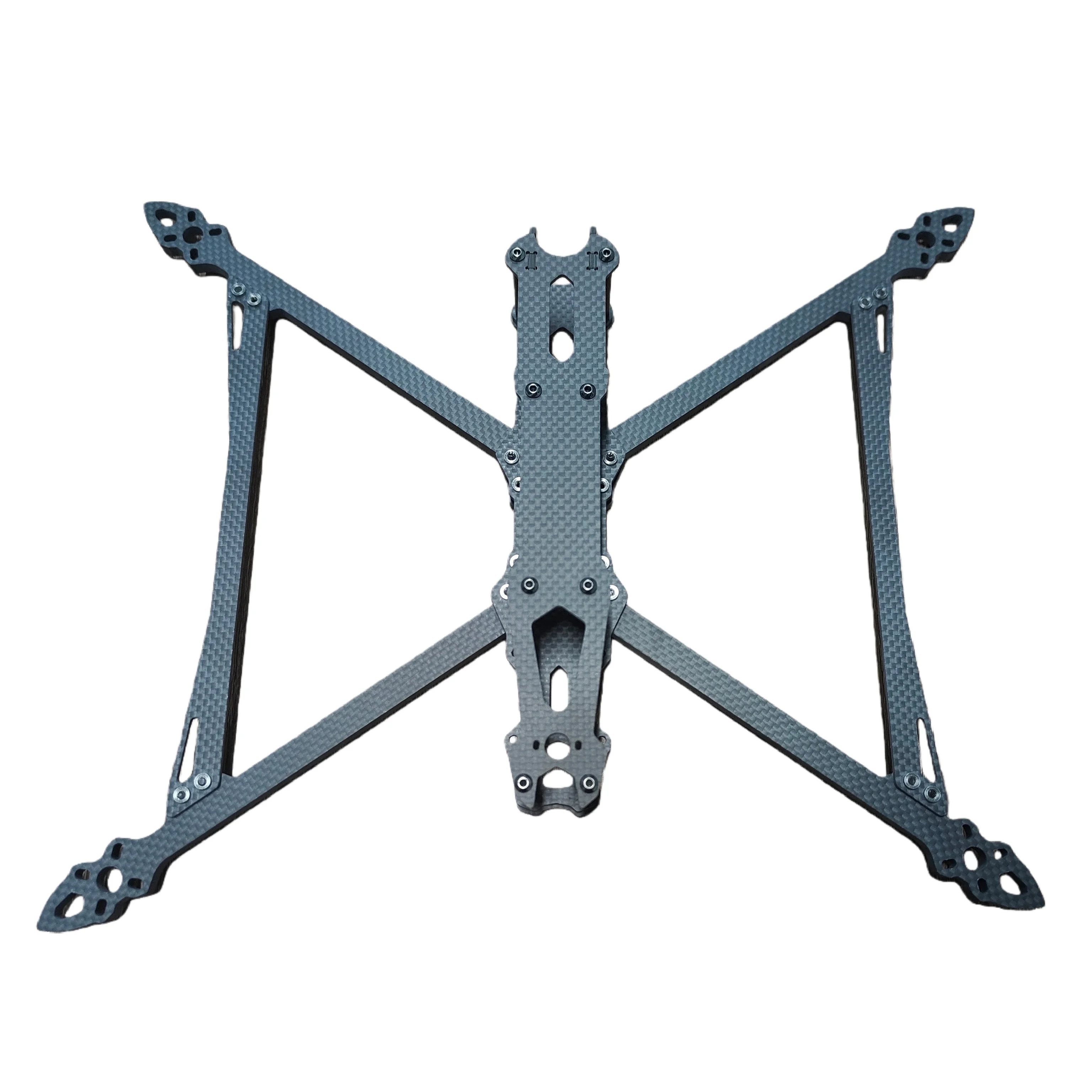 Taglio personalizzato in fibra di carbonio Lamiera di carbonio Lavorazione CNC Lavorazione Drone Board FPV Telaio Braccio RC Robot Fresatura Intaglio