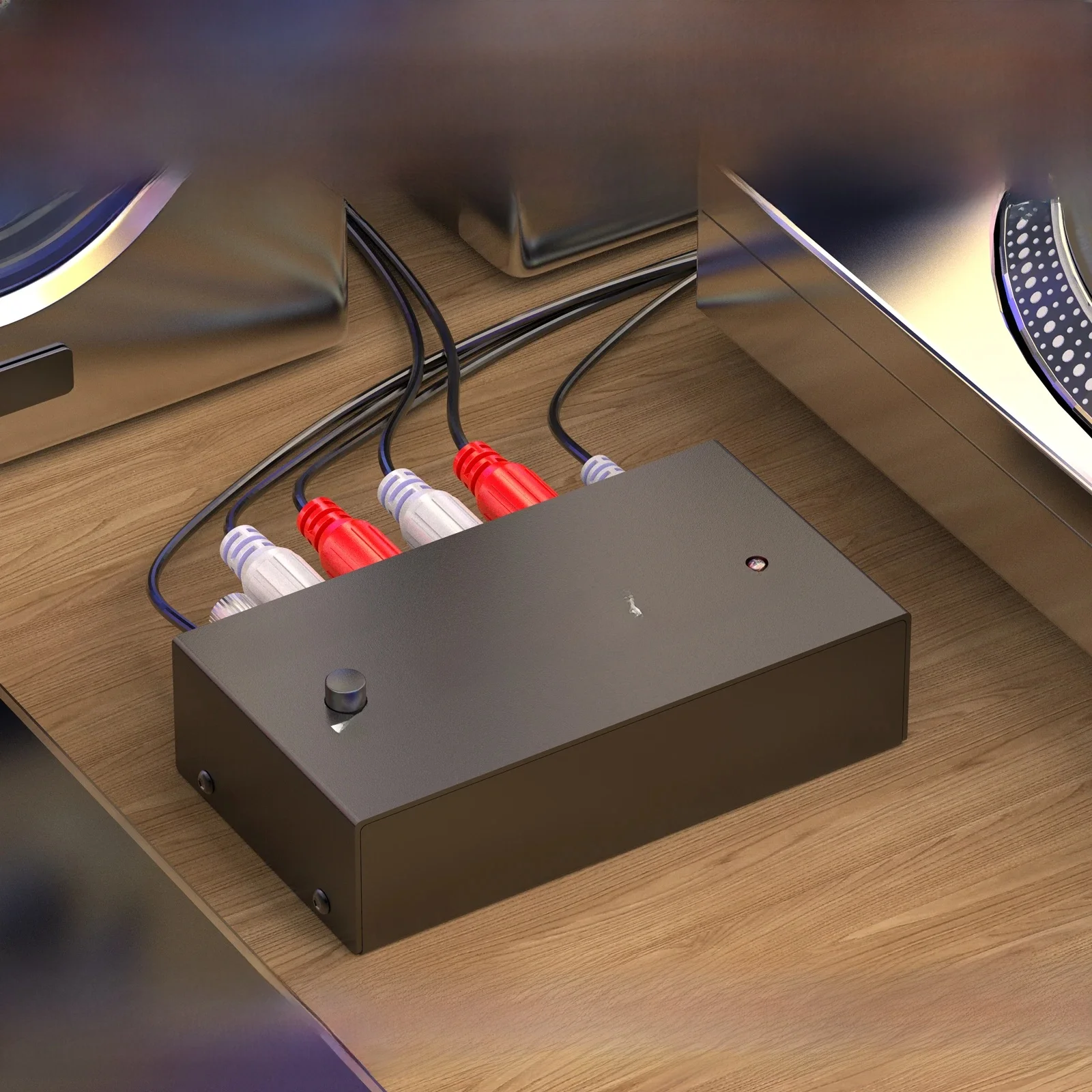 Fosi Audio BOX X1 przedwzmacniacz gramofonowy do gramofonu przedwzmacniacz gramofonowy Mini Stereo Audio HiFi ze wzmacniaczem słuchawkowym — zdjęcie produktu 7