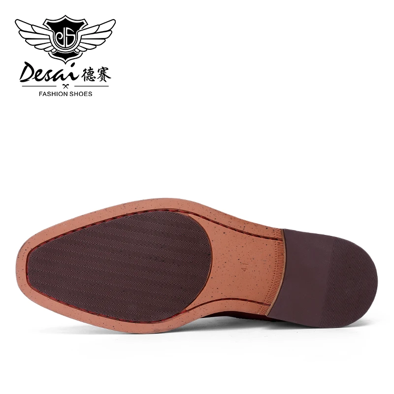 Desai hiver nouvelle robe Chelsea bottes en cuir véritable doublé polaire chaussures formelles chaussures de travail d'affaires chaussures en cuir verni cadeaux