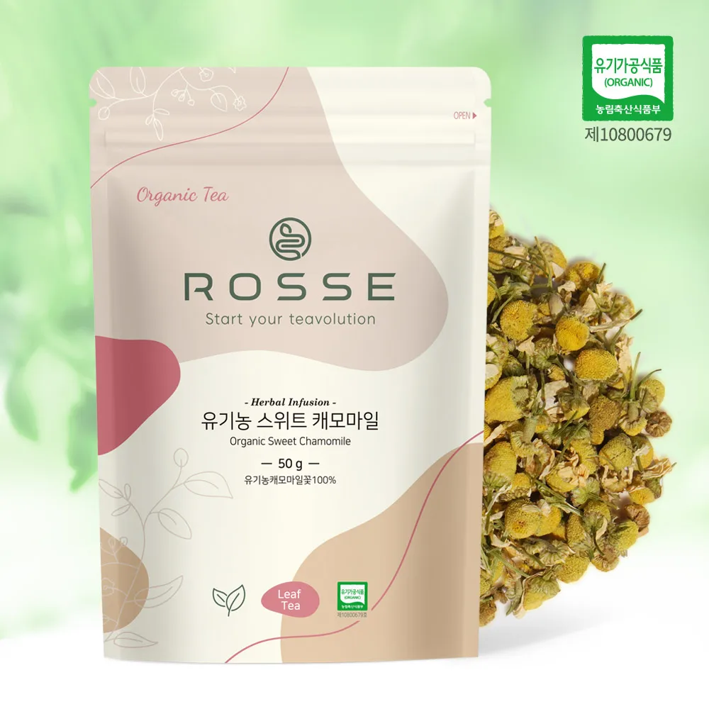 Té de hierbas de manzanilla dulce orgánico Rosse, Té suelto, té de hojas, hojas, mezclas de té, té de hierbas, 50g