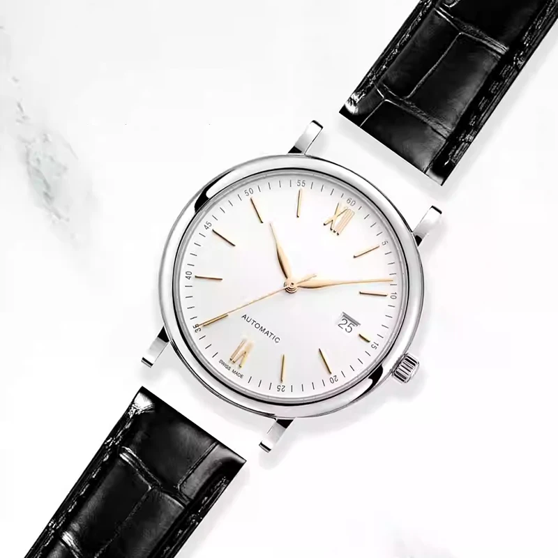 Bracelete de Relógio de Couro Genuíno para IWC, Couro Portofino Português, Pulseira para Piloto, 20mm, 22mm