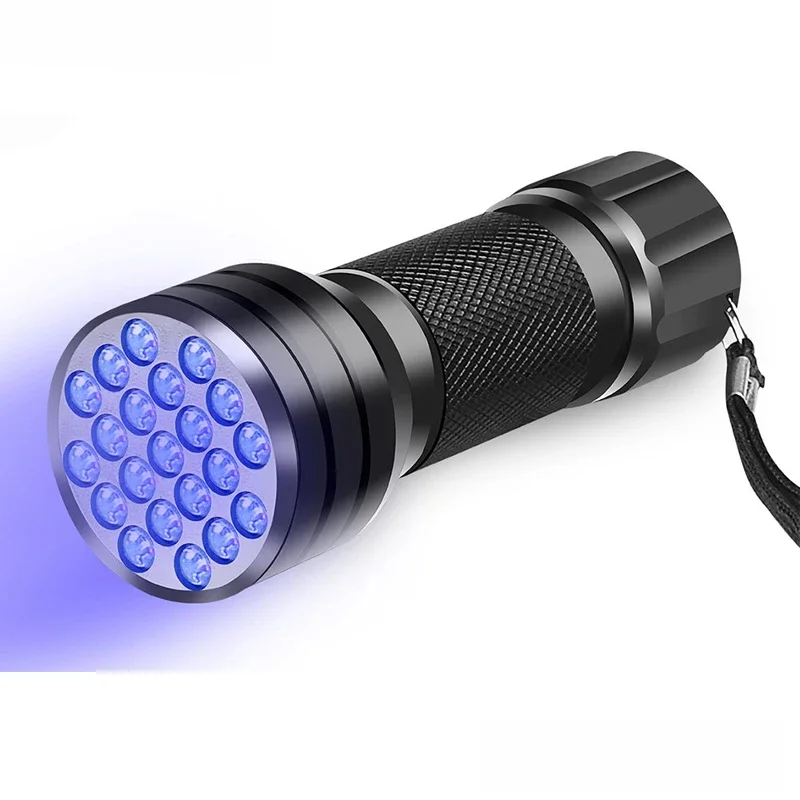 UV-Taschenlampe 9led 21led 12led UV-Licht 395-400nm LED UV-Taschenlampen Linterna Taschenlampe