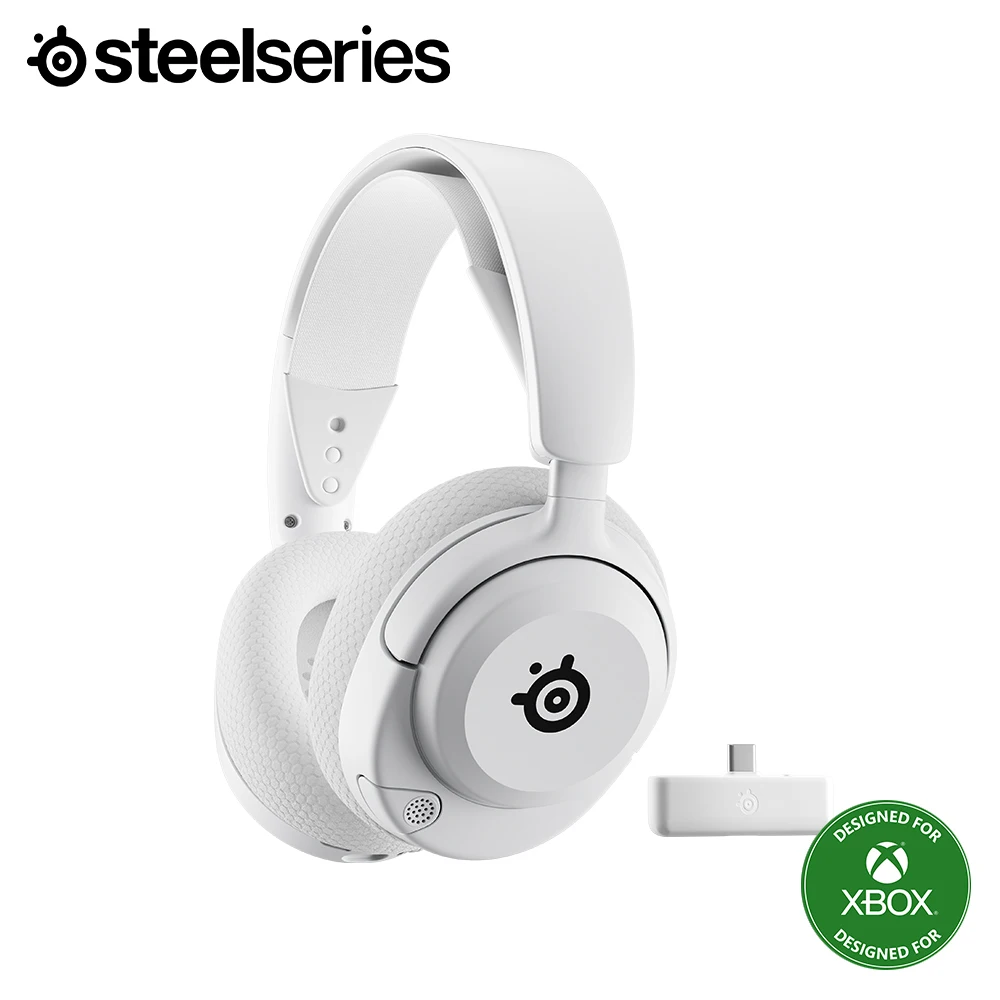 سماعة الألعاب اللاسلكية Steelseries Arctis Nova 5X باللون الأبيض