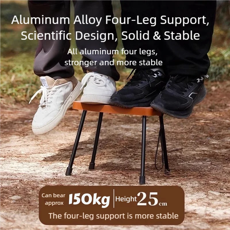 Ultra-light Aluminum Alloy Portable Storage Outdoor Camping Pony Folding Chair Portable Folding Fishing Stool Pony Stool image 3
