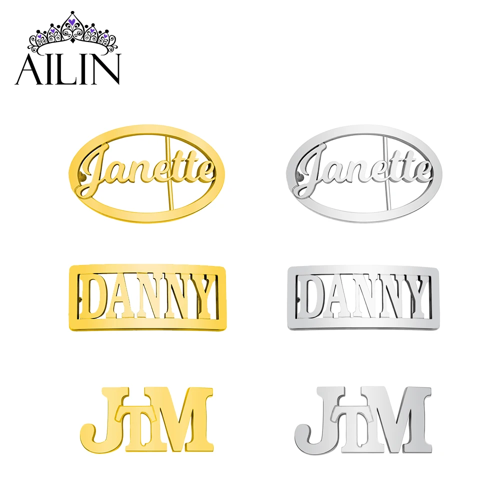 AILIN Dropshipping Custom Name Hip Hop Belt Buckle Luxury Stainless Steel Jewelry Accessories Fathers Day Gifts For Man Dad