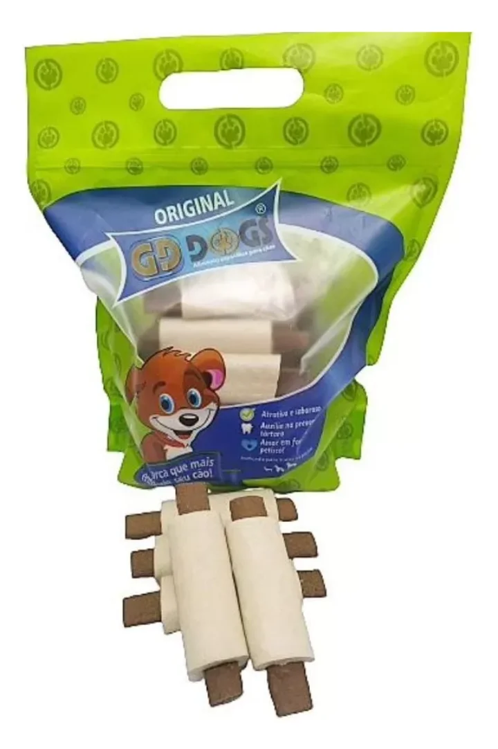 Petisco GDDogs Comestíveil Rolo Bife para cães