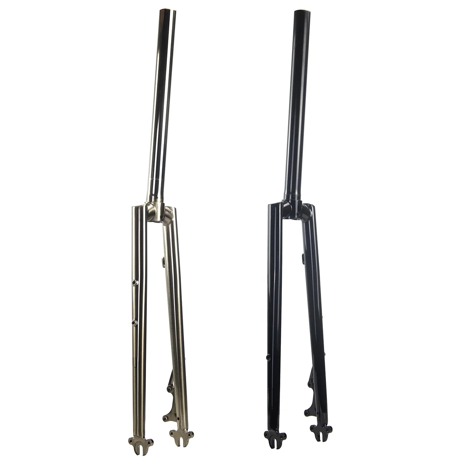 AliExpress SILVEROCK Chrome Steel Fork Road Bike Gravel Cyclocross 700C 28zoll 29er 28.6mm 25.4mm 1inch Disc Brake Kick Scooter Classic Quality Forks