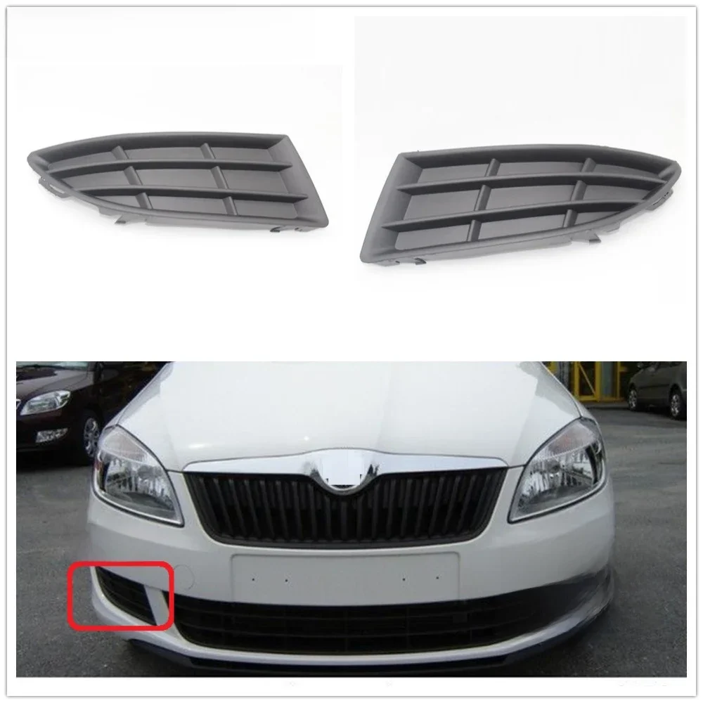 Dla Skoda Fabia MK2 5J 2011 2012 2013 2014 2015 samochodów stylizacji przednie światło przeciwmgłowe maskownica na światła przeciwmgielne — zdjęcie 2
