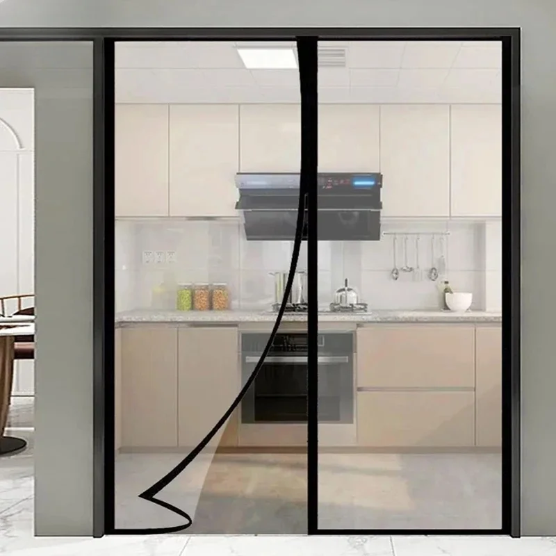 Air Conditioning Door Curtains for Winter Windproof, Warm and Transparent Household Kitchen Plastic Partition Curtains