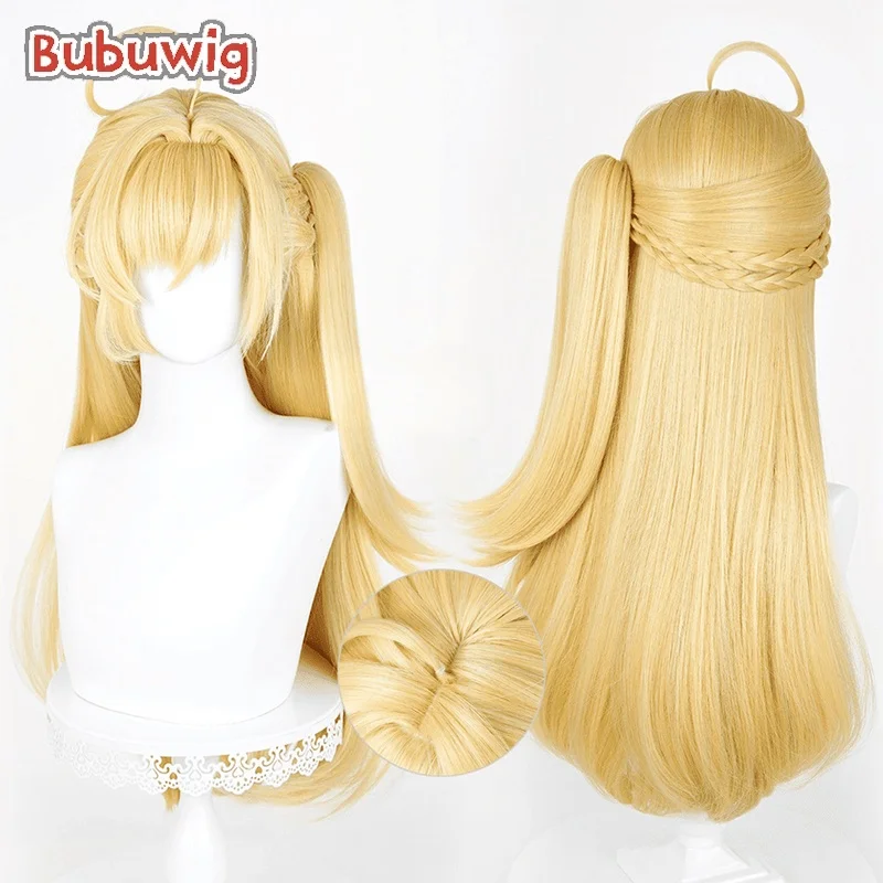 Bubuwig Synthetic Hair Cissia Cosplay Wigs Game Zenless Zone Zero Cissia 72cm Long Straight Blonde Ponytail Wig Heat Resistant