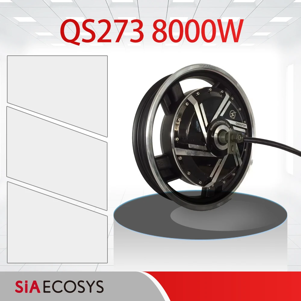 

QSMotor 16*3.0inch 8000W QS273 V3 BLDC in Wheel Motor Dual Shaft Hub Motor for Electric Scooter/ Motorcycle