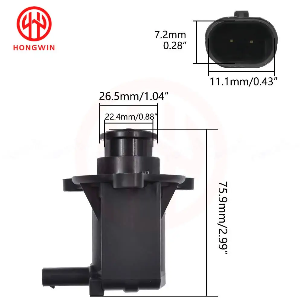 Válvula de derivación de solenoide de corte, desviador de turbocompresor 12653327 12653613 para Buick Envision Cadillac CT6 Chevrolet Camaro GMC 2.0L