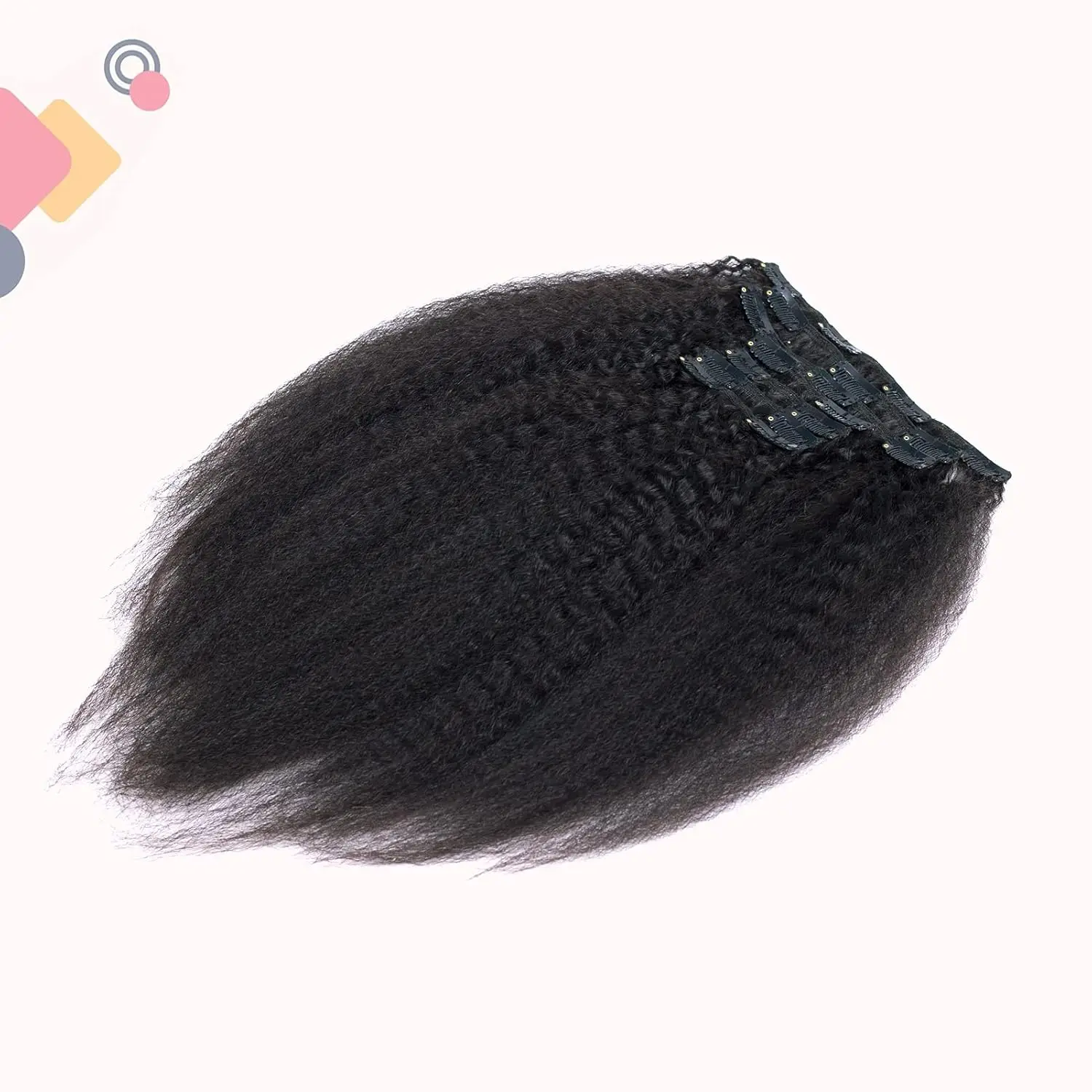 غريب مستقيم كليب في وصلات الشعر كامل الرأس البرازيلي شعر بشري لعذراء اللون الأسود الطبيعي 120 جرام 100% شعر حقيقي #1