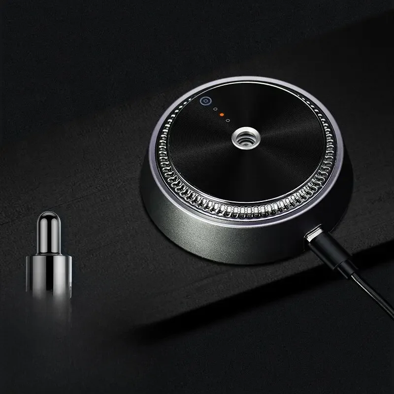 Electric Auto Air Diffuser Aroma Car Air Freshener Car Air Vent Humidifier Mist Wood Grain Oil Aromatherapy Perfume Fragrance