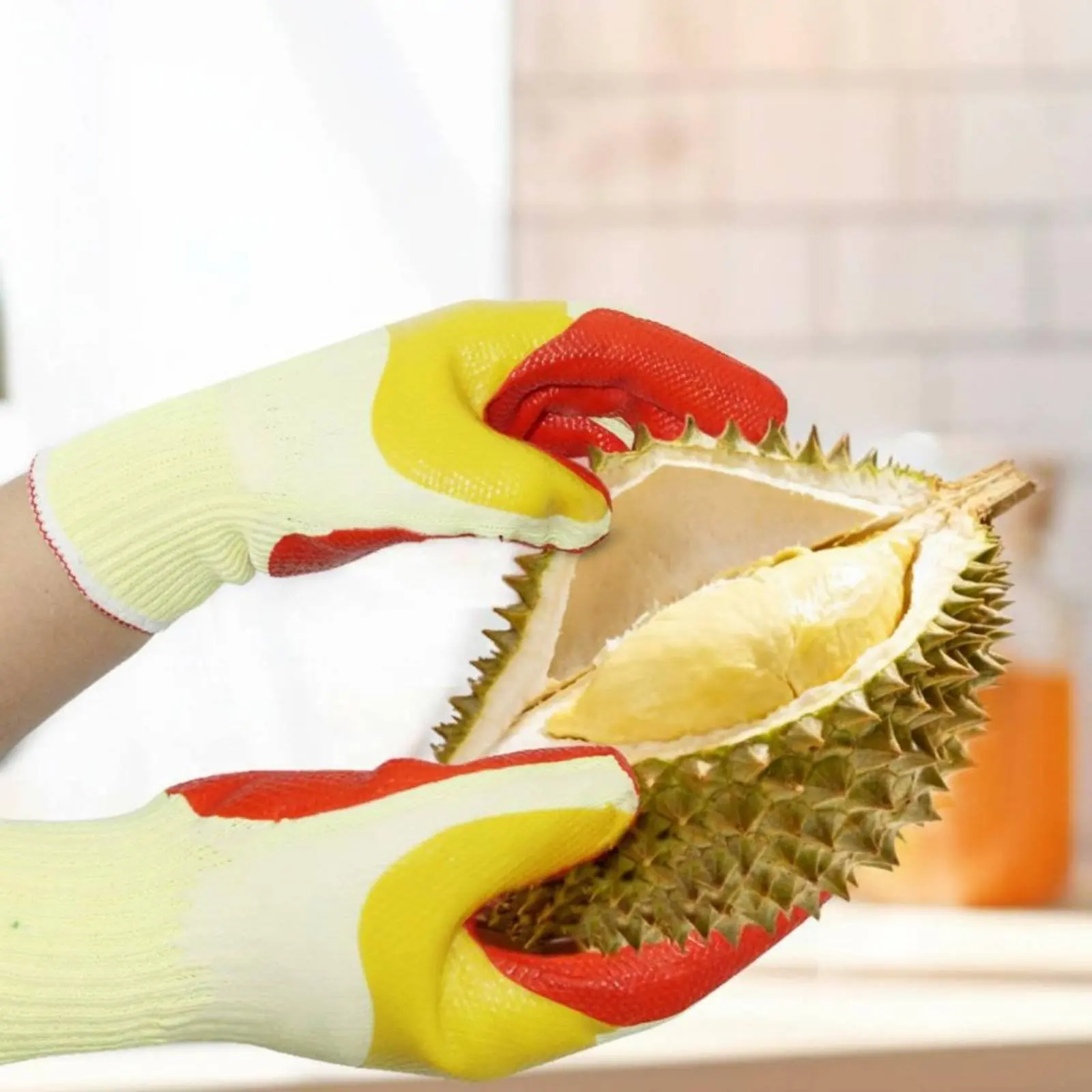 Thickened Thorn Proof Protective Gloves Waterproof Wear Resistant Anti-Puncture Work Gloves For Durian Peeling Chestnut Picking