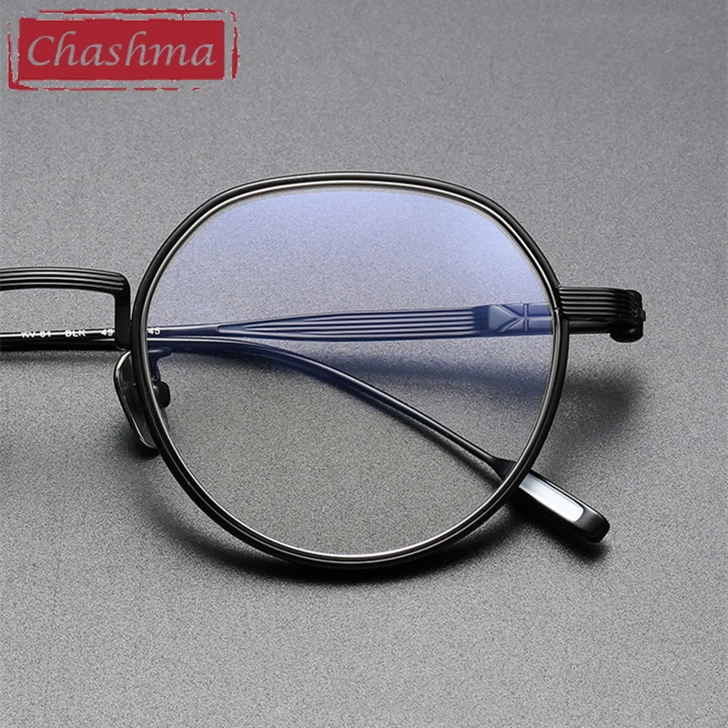 

Chashma Prescription Glasses Men Pure Titanium Top Quality Women Optical Eyeglasses Frames IP Plating Eyewear Teens Spectacles