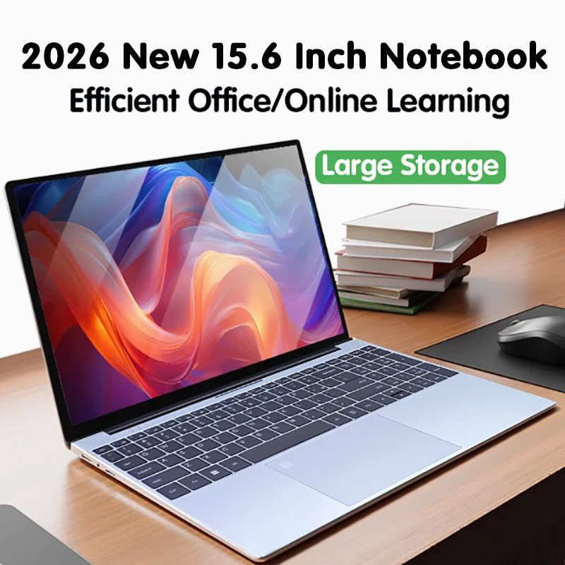 Computadora portátil de 15.6'' con 16GB de RAM DDR4, 1TB/2TB SSD, Intel i3-6100U, desbloqueo por huella dactilar, Windows 11, para oficina y estudio.
