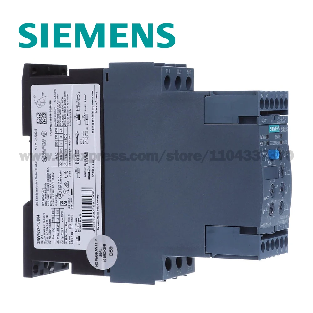 محركات SIEMENS SIRIUS 3RW40 للمبتدئين اللينة ثلاثية الطور 3RW4024 3RW4024 3RW4026 3RW4027 3RW4037 3RW4038 3RW4046 3RW4047-1BB04