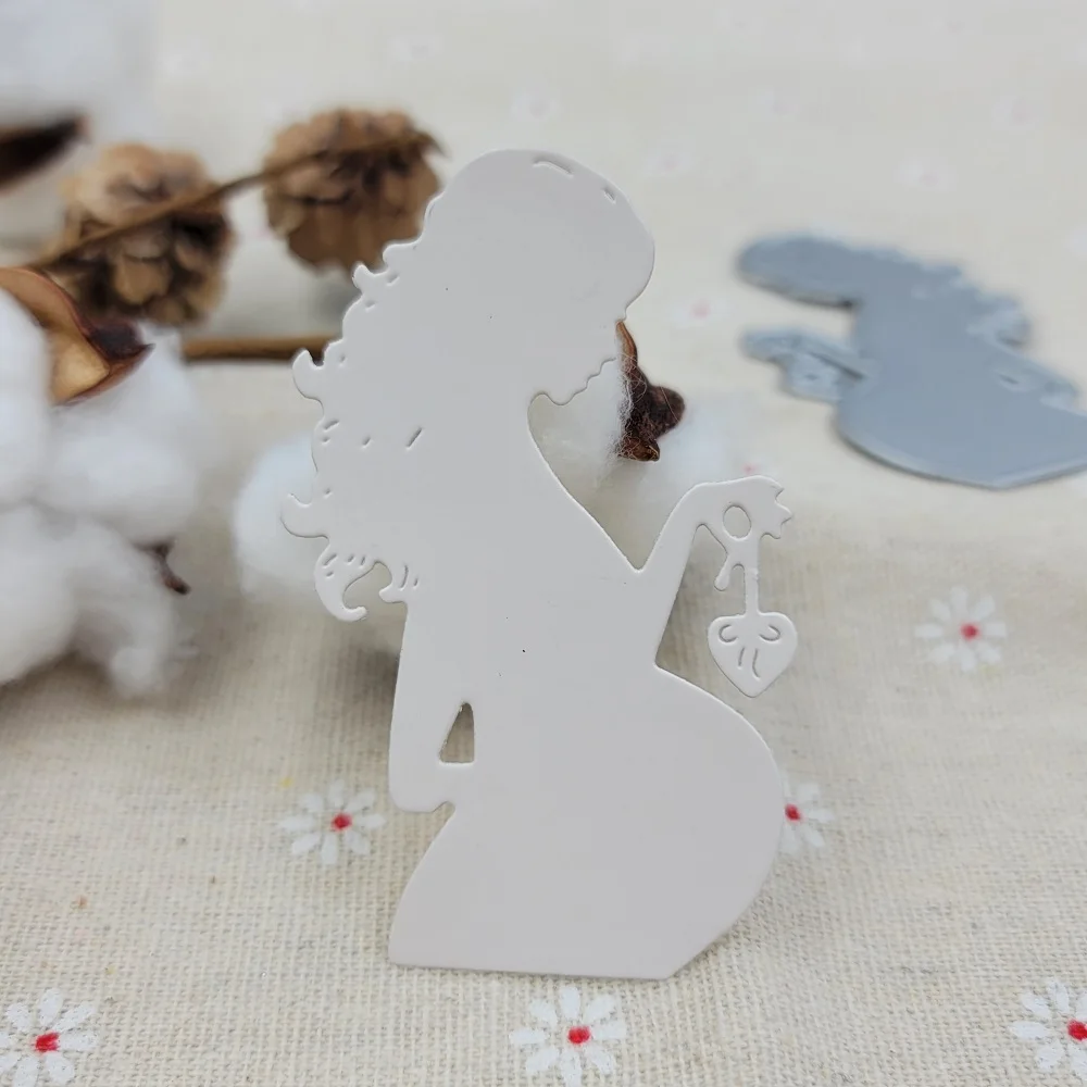 Pregnant Woman Metal Cutting Dies for Scrapbooking DIY Manual Album Embossing Punching Craft Mother's Day Die Cuts 2023 New