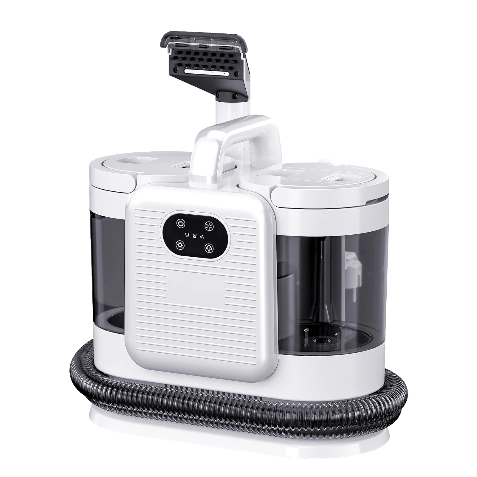 1650W 15kPa Stofzuiger voor bekleding, spuiten, wassen en zuigen, alles-in-één, slimme spraakgestuurde aanwijzingen, voor gordijnen, tapijt en matrasreiniging