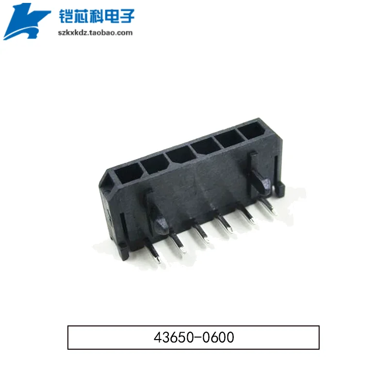 5 piezas originales 436500600 0436500600   43650-0600 CONN CABEZAL R/A 6POS 3MM