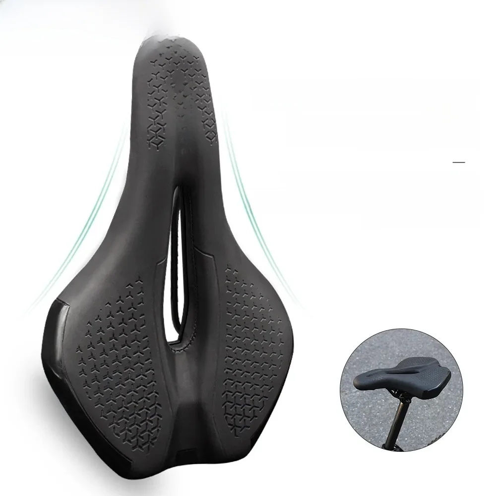 AliExpress cycle zone Bicycle Saddle Shockproof Hollow Breathable Cycling Seat PU Non-Slip Leather Cushion Lightweight MTB Road Bike Saddle Accessoriy