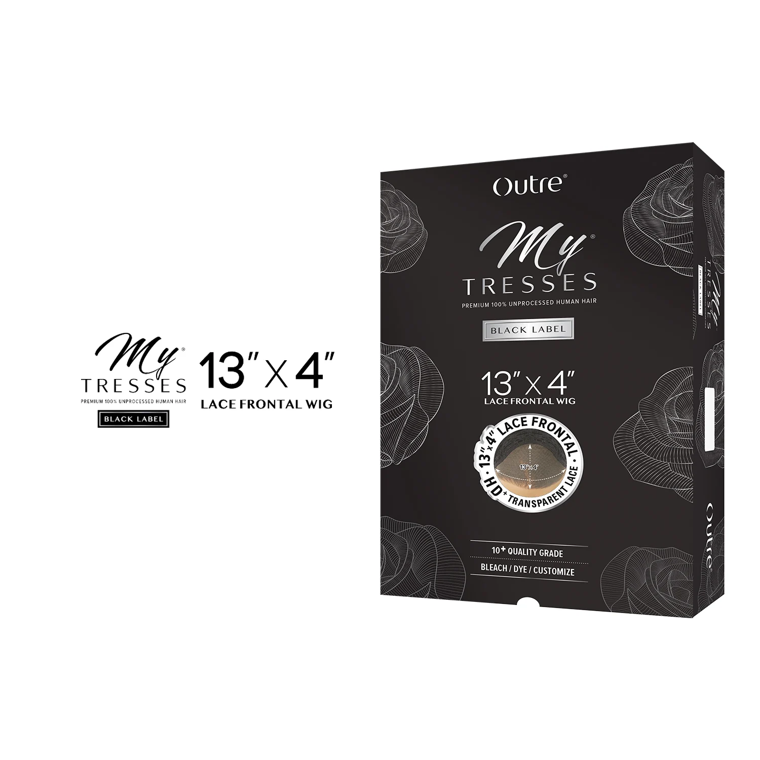 My Tresses Black Label Premium شعر بشري غير معالج 13X4 HD شعر مستعار بدانتيل أمامي HH-Virgin Deep Bob 8"