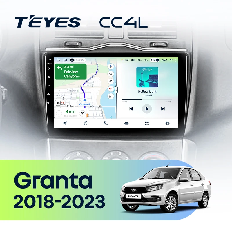 TEYES CC4L For 2018 - 2023 LADA Granta Cross Car Radio Multimedia Navigation stereo GPS No 2din 2 din dvd