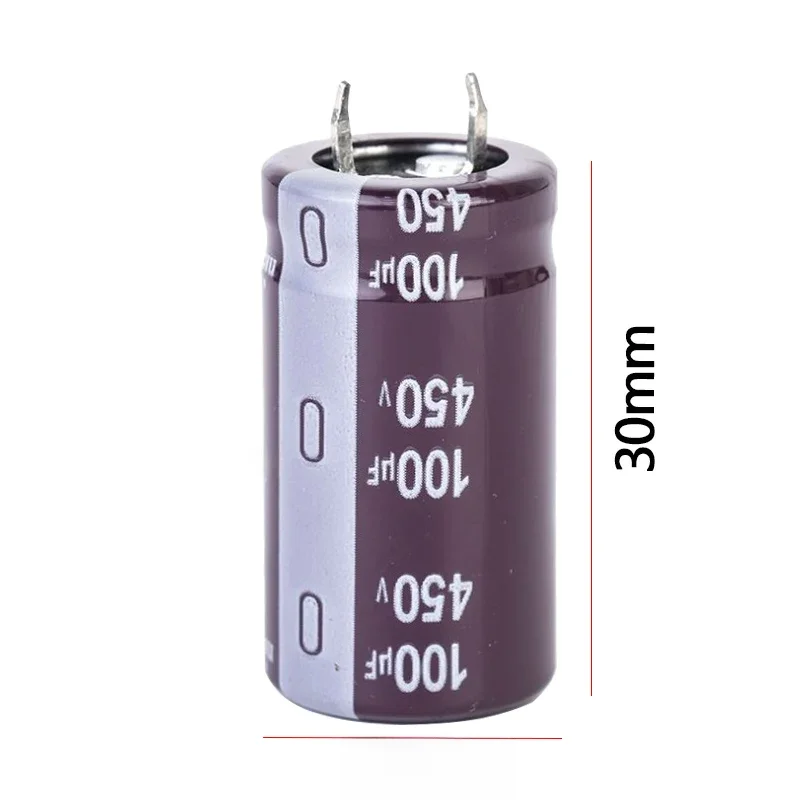 450V100UF Objętość 22x30mm Aluminiowy kondensator elektrolityczny 450v 100uf 100MFD 100mf 220mf 450wv 450vdc 220uf 330uf 470uf 560uf — zdjęcie produktu 7
