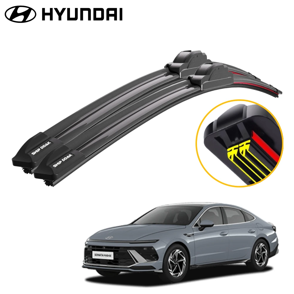 1 1 Easy Hyundai Sonata NF YF LF DN8 all-round Triple X2 Wiper Blade Brush