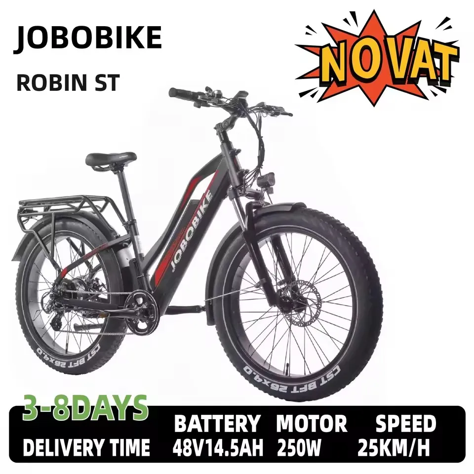 

Electric Fat Bike All Terrain, Shimano 7-Speed, 48V 14.5Ah Battery Adult Electric Bicycle City E-bike