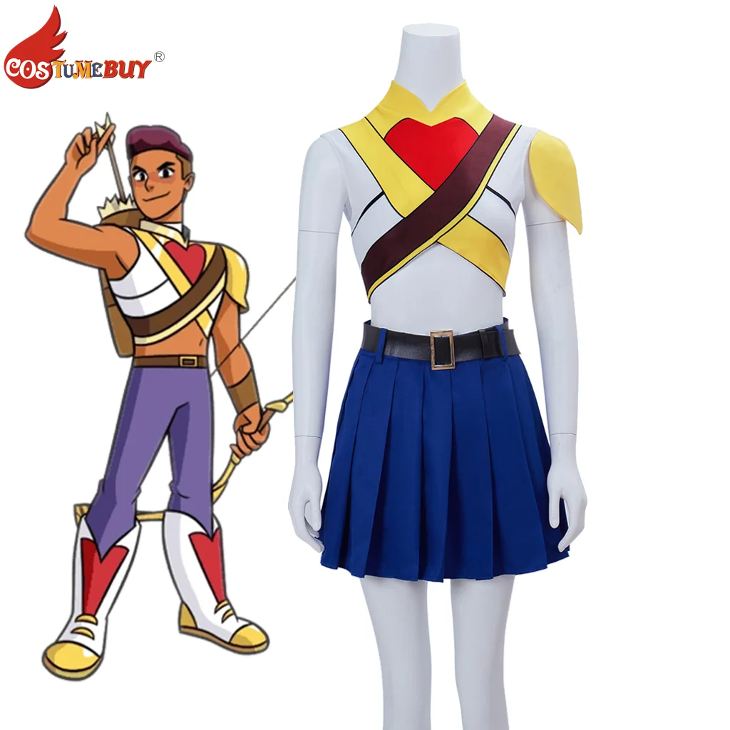 She-Ra and The Princesses Of Power Animation Bow Archer Cosplay Costume Female Style JK Mini Skirt+Crop Top Sexy Outfits