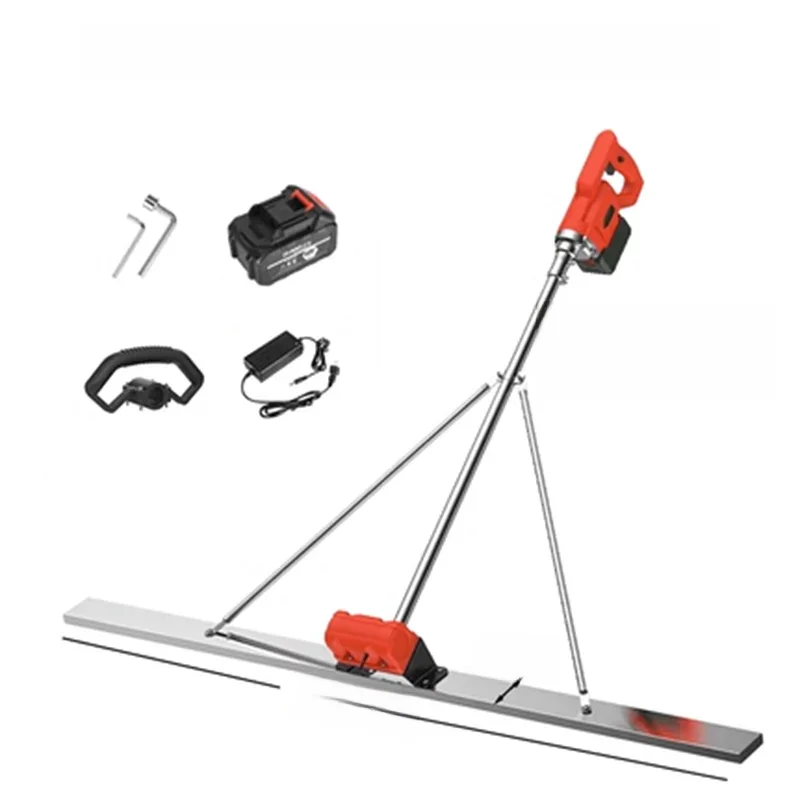 100 cm elektrische betonpolijstmachine niveau vloer trillingen liniaal mortel vibrator dekvloer beton nivelleringsmachine met batterij - afbeelding 2