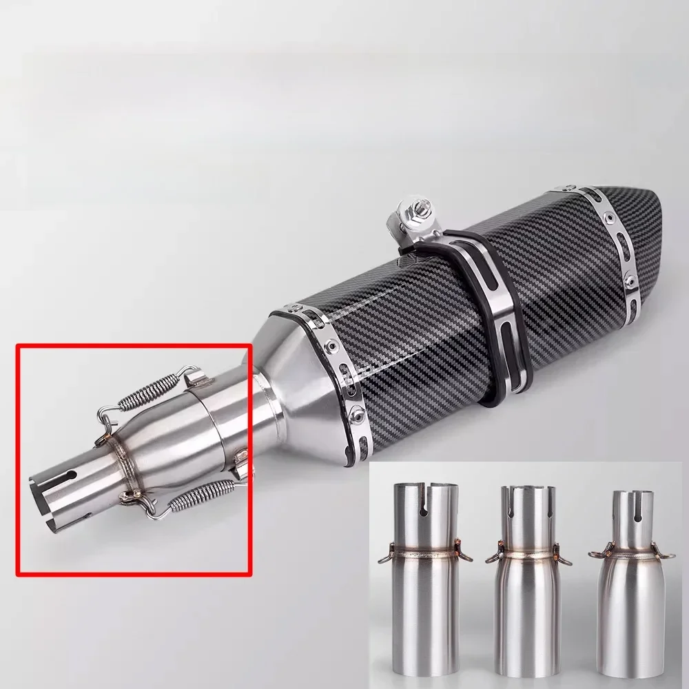 Modification de moto tuyau d'échappement Section centrale d'échappement 28 30 32 35 mm adaptateur 51mm Section d'échappement installation non destructive