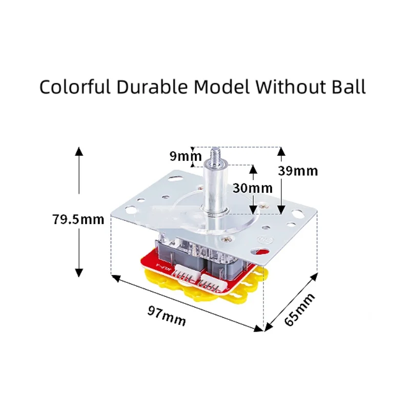 Durable Model Double Plug Colorful Lights Arcade Game Joystick Ball Amusement Machine Joy Stick