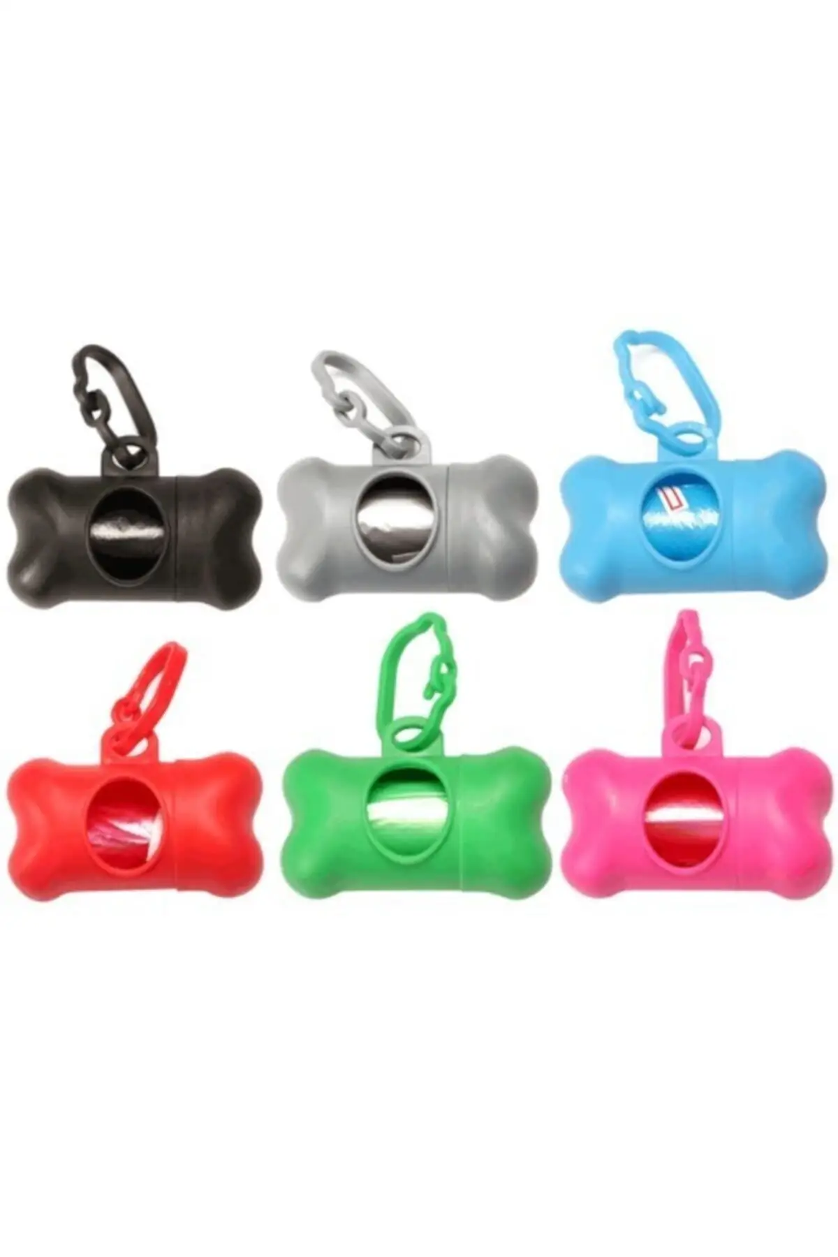 Pet Poop Bags Disposable Dog Waste Bags, Bulk Poop Bags with Leash Clip and Bone Bag Bags with Paw Prints Portable Dog Poop Biod